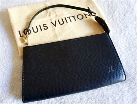 louis vuitton epi pochette black|louis vuitton epi leather bag.